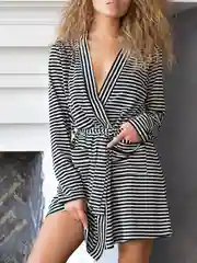 Черный халат женский OPIUM Home&Sleepwear