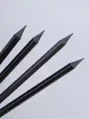 Набор чернографитных простых карандашей 4шт Н, Calligrata с ластиком, черный