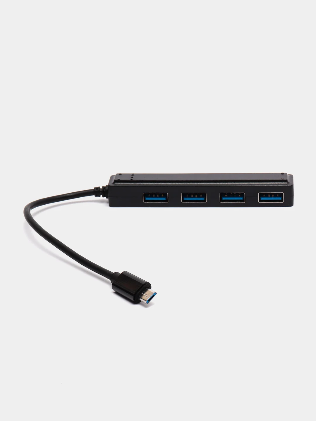 Черный разветвитель универсальный, USB-hub, 4 порта