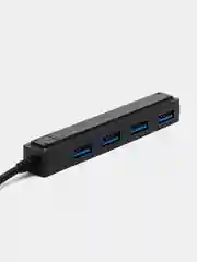 Черный разветвитель универсальный, USB-hub, 4 порта
