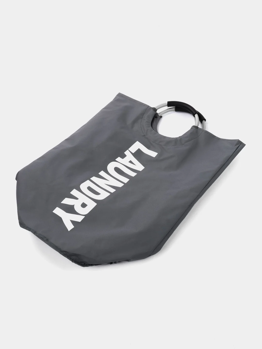 Серый складная корзина-мешок для белья из ткани, для ванной комнаты, 90 л