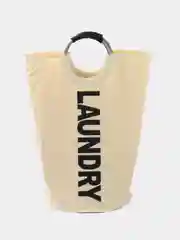 Белый складная корзина-мешок для белья из ткани для ванной комнаты, 80 л