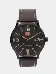 Коричневый мужские наручные часы Mini Focus MF0158G с календарём, в подарочной упаковке