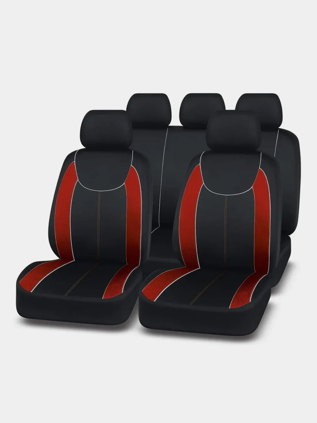 Красный чехлы для автомобильных сидений AUTOPREMIER, 9 предметов