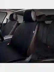Черный накидки чехлы на сидения универсальные AUTOPREMIER Alcantra Luxe,  из алькантары, комплект