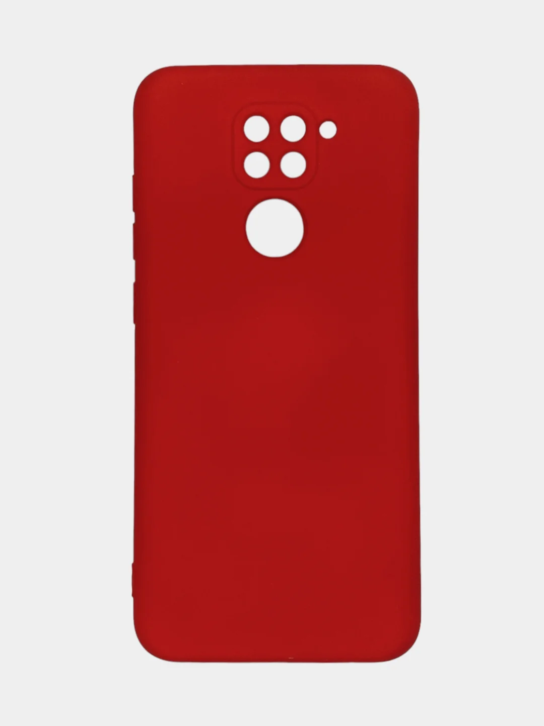 Пурпурный чехол Xiaomi Redmi Note 9, Редми Нот 9 силиконовый, с закрытым низом и бархатом внутри