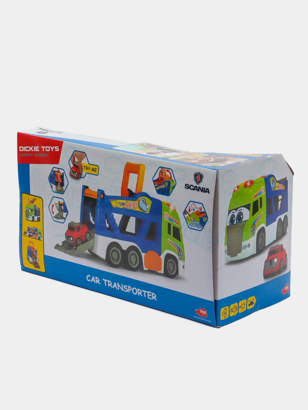Транспортер Dickie Toys Happy Scania, 42 см, 3817003