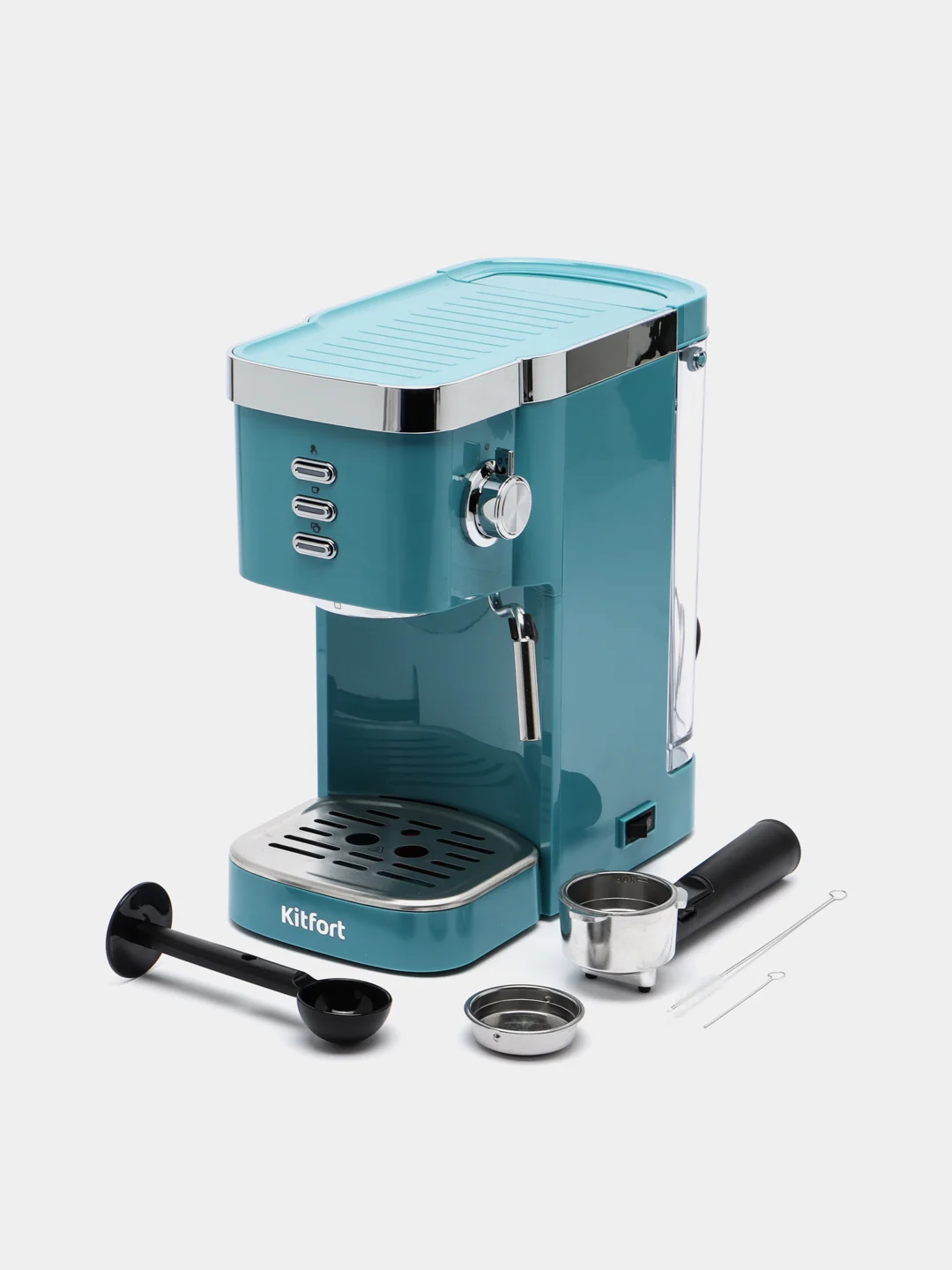 Кофеварка Kitfort КТ-7114-2 темно-бирюзовый