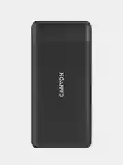 Белый компактный внешний аккумулятор Canyon PB-109, QuickCharge 3.0 + PD 18W, 10000 мАч