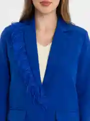 Белый костюм SK BRAND, классический, с перьями, женский