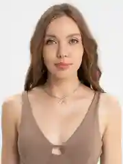 Цепочка женская на шею с подвеской Сердце