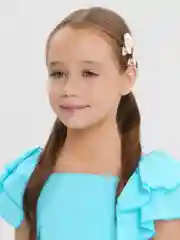 Белый заколки для девочек / Заколка детская / Набор заколок