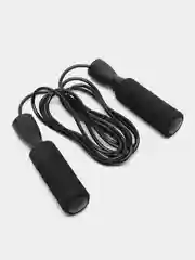 Черный скакалка 0,4см x 2,8м, рукоять 13см