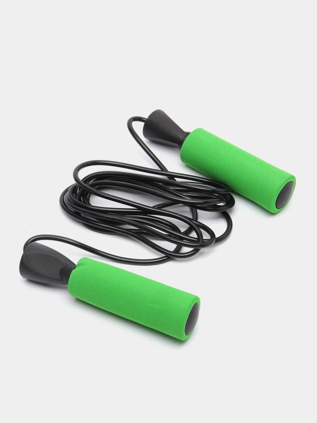 Зеленый скакалка 0,4см x 2,8м, рукоять 13см