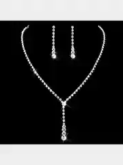 Серый комплект украшений из 2х, 3х предметов, со стразами, свадебная бижутерия, серьги, колье, змея