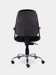Кресло BRABIX Comfort MG-322, хром, регулируемая эргономичная спинка, ткань, черное 532558