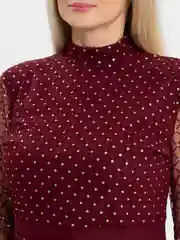 Бордовый платье женское, вечернее