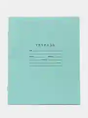 Тетрадь, зелёная обложка, 12 л, в клетку, в линейку