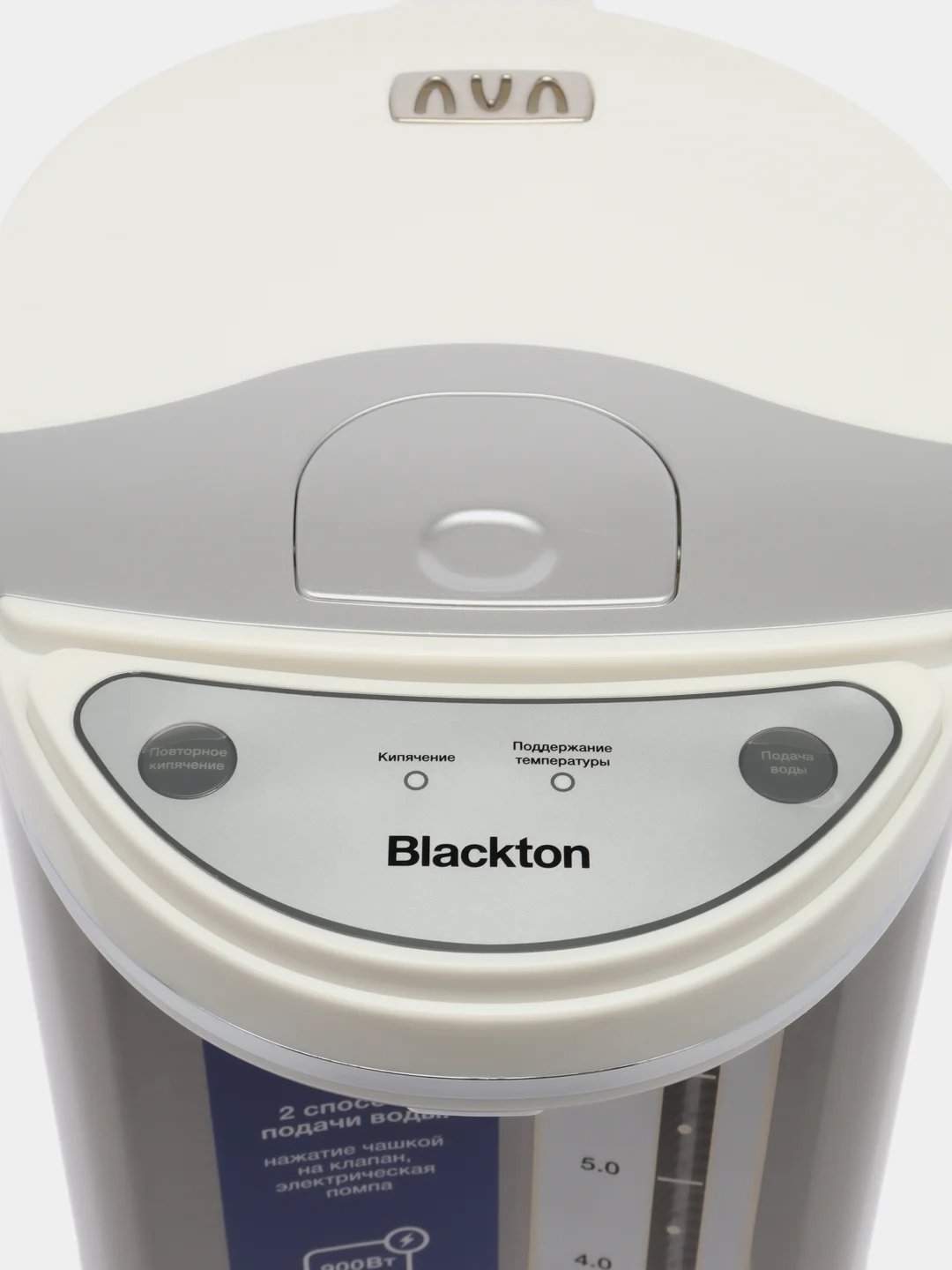 Серебряный термопот электрический Blackton Bt TP600, 2 способа подачи воды, 6.5 л