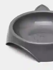 Серый миска для кошек