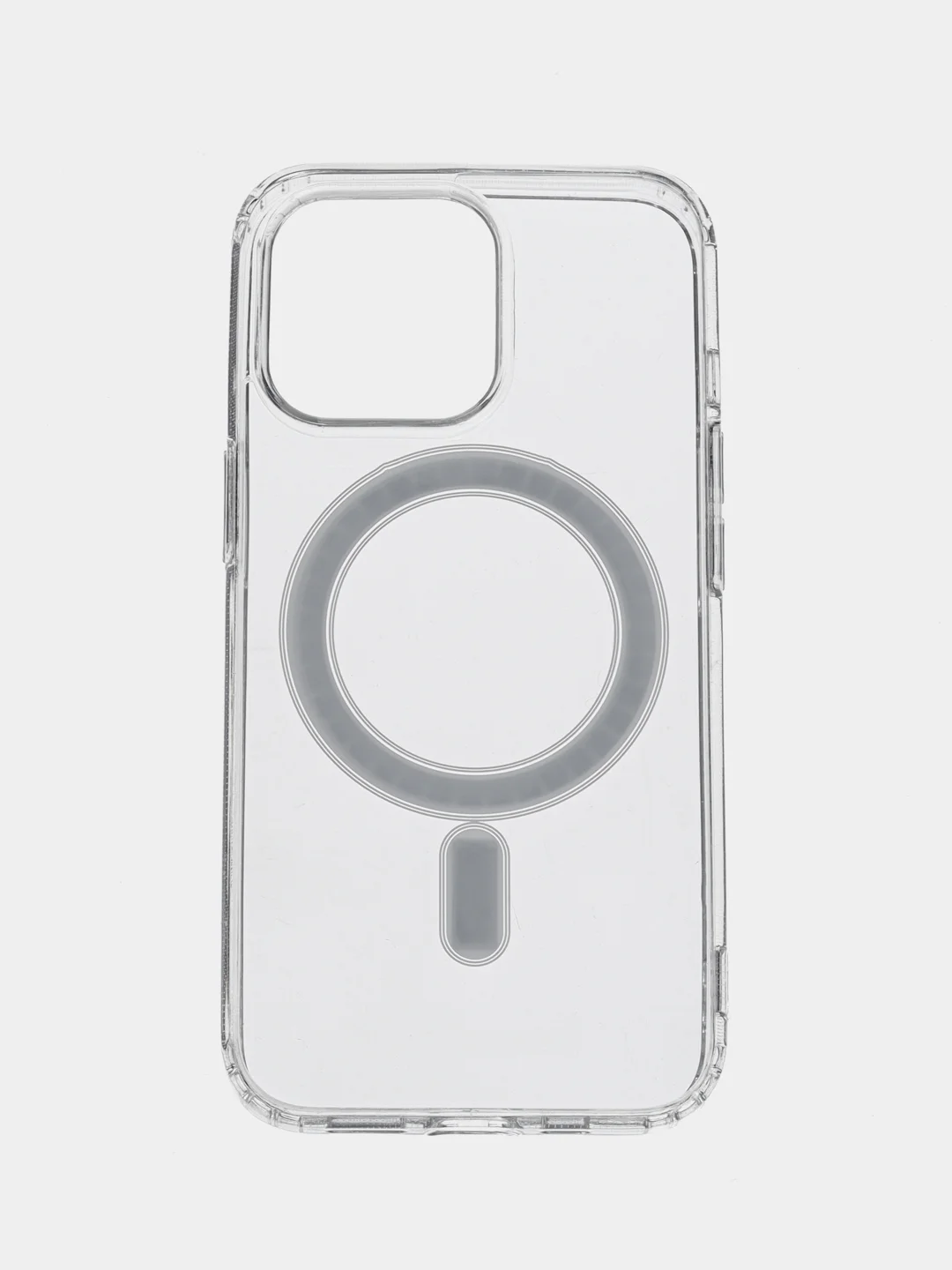 Прозрачный чехол iPhone 12, 13, 14 Magsafe силиконовый, прозрачный, для смартфона Apple