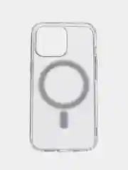 Прозрачный чехол iPhone 12, 13, 14 Magsafe силиконовый, прозрачный, для смартфона Apple