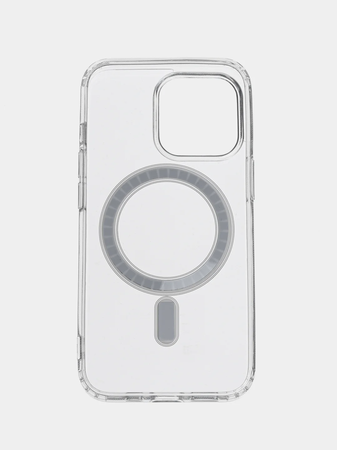 Прозрачный чехол iPhone 12, 13, 14 Magsafe силиконовый, прозрачный, для смартфона Apple