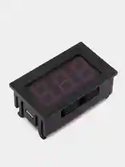 Красный вольтметр постоянного тока двухпроводной DC 5V-120V