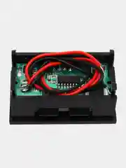 Красный вольтметр постоянного тока двухпроводной DC 5V-120V
