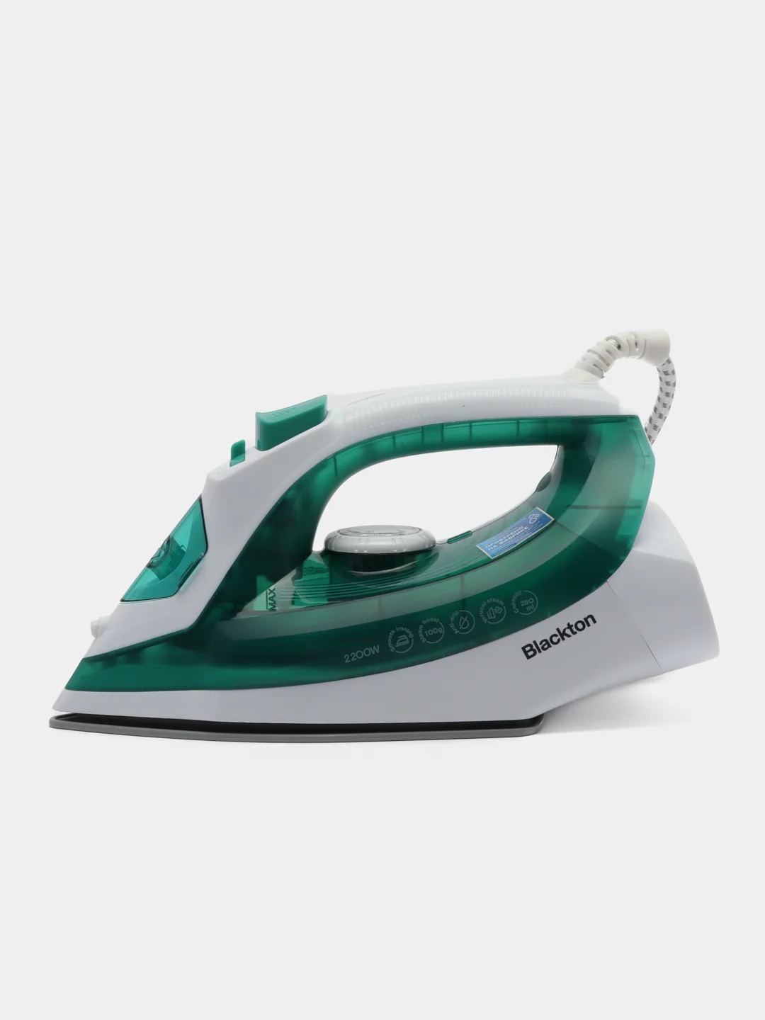 Зеленый утюг электрический Blackton Bt SI1113, с функцией самоочистки, 2200 Вт
