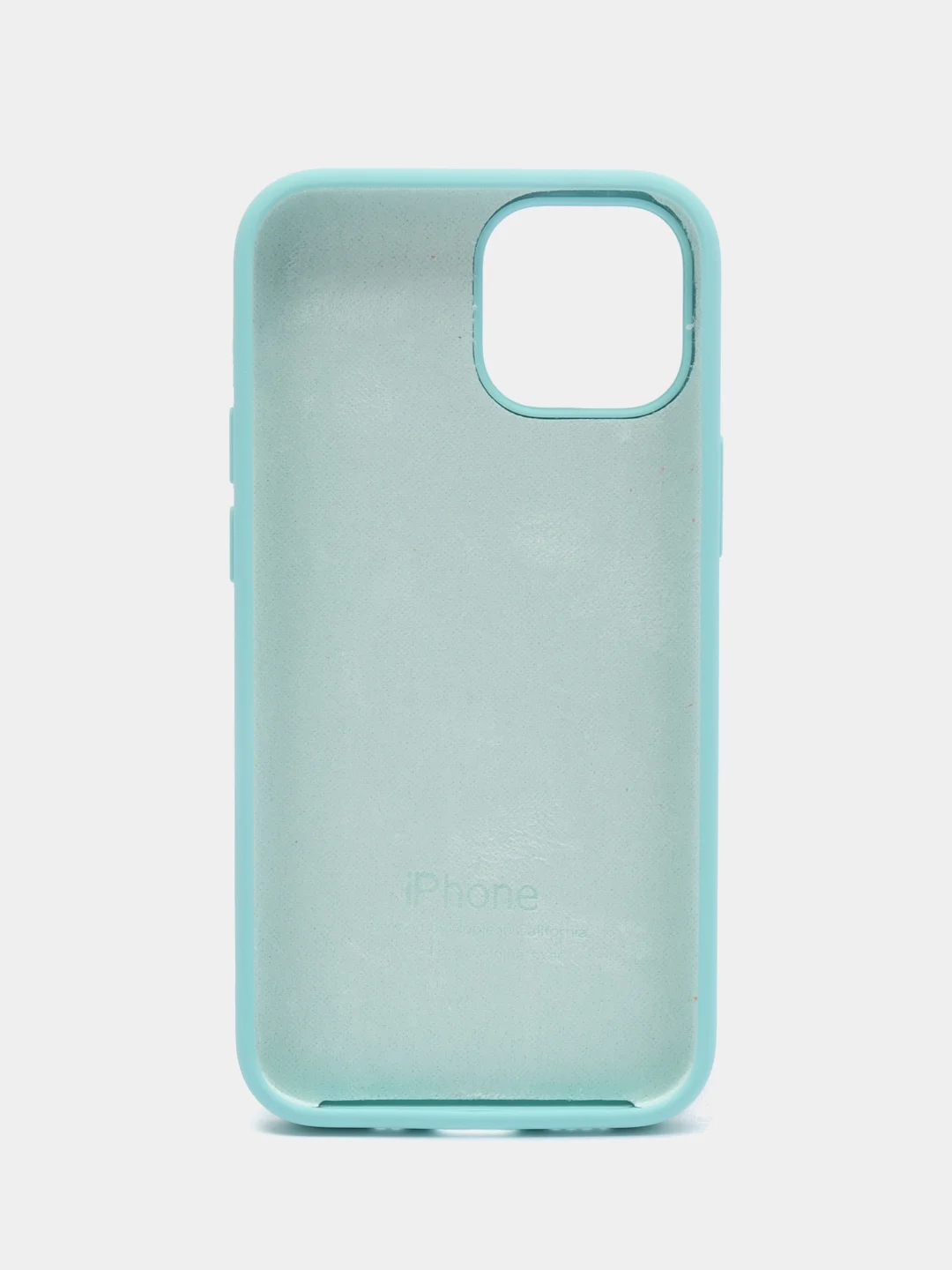 Бирюзовый чехол для iPhone 12, 13, 14 MINI PRO MAX PLUS силиконовый с логотипом, для смартфона Apple