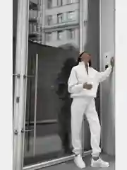 Белый спортивный костюм, женский, на флисе