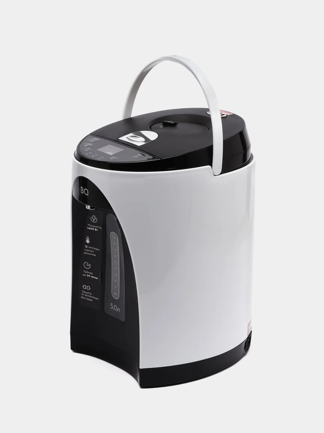 Белый термопот электрический BQ TP501, вращение на 360, 12 температурных режимов, 5 л, 1400 Вт