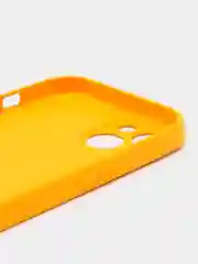 Горчичный силиконовый чехол на iPhone 13, 13 Pro, 13 Pro Max, со стеклянной панелью