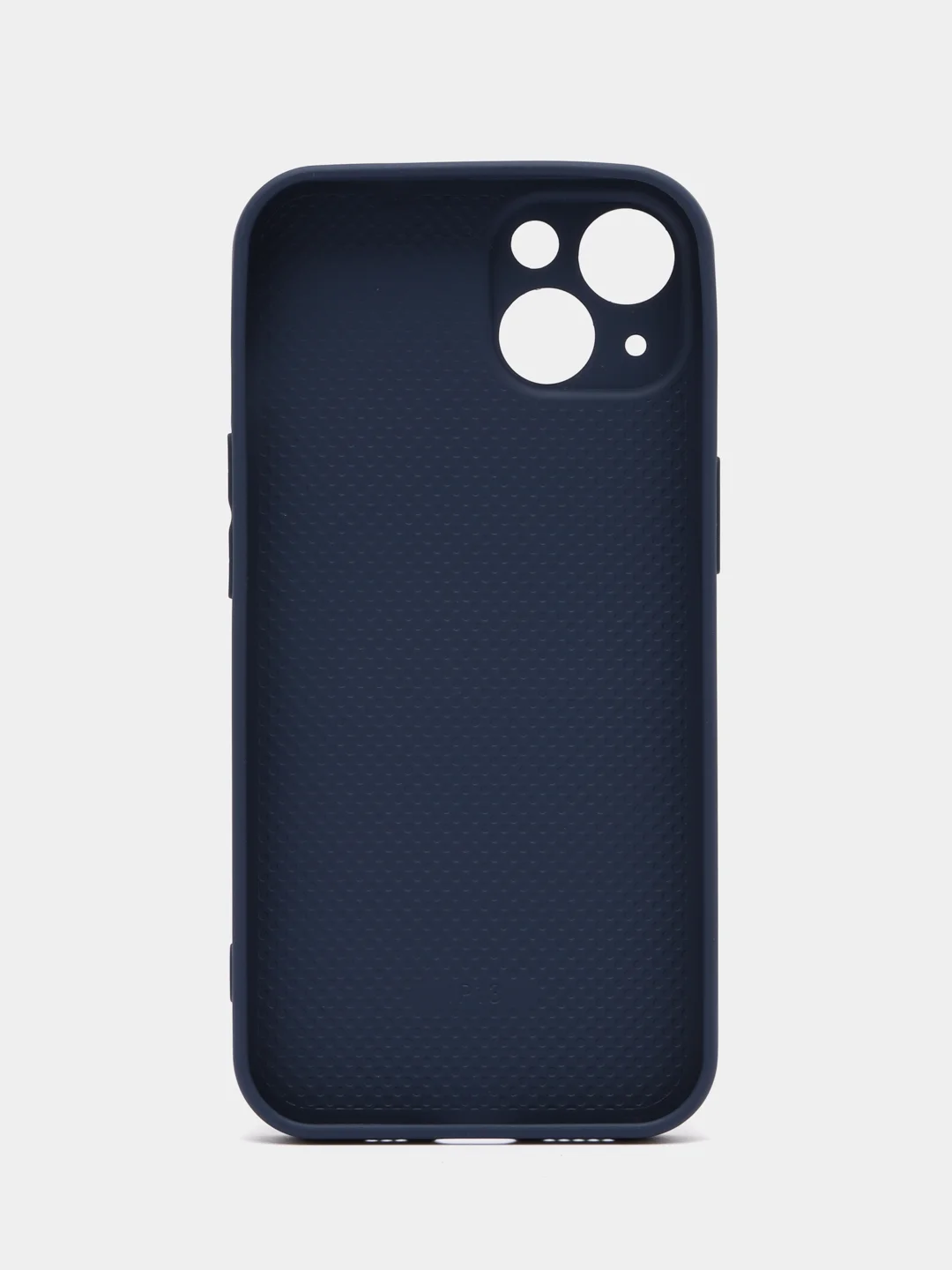 Синий силиконовый чехол на iPhone 13, 13 Pro, 13 Pro Max, со стеклянной панелью