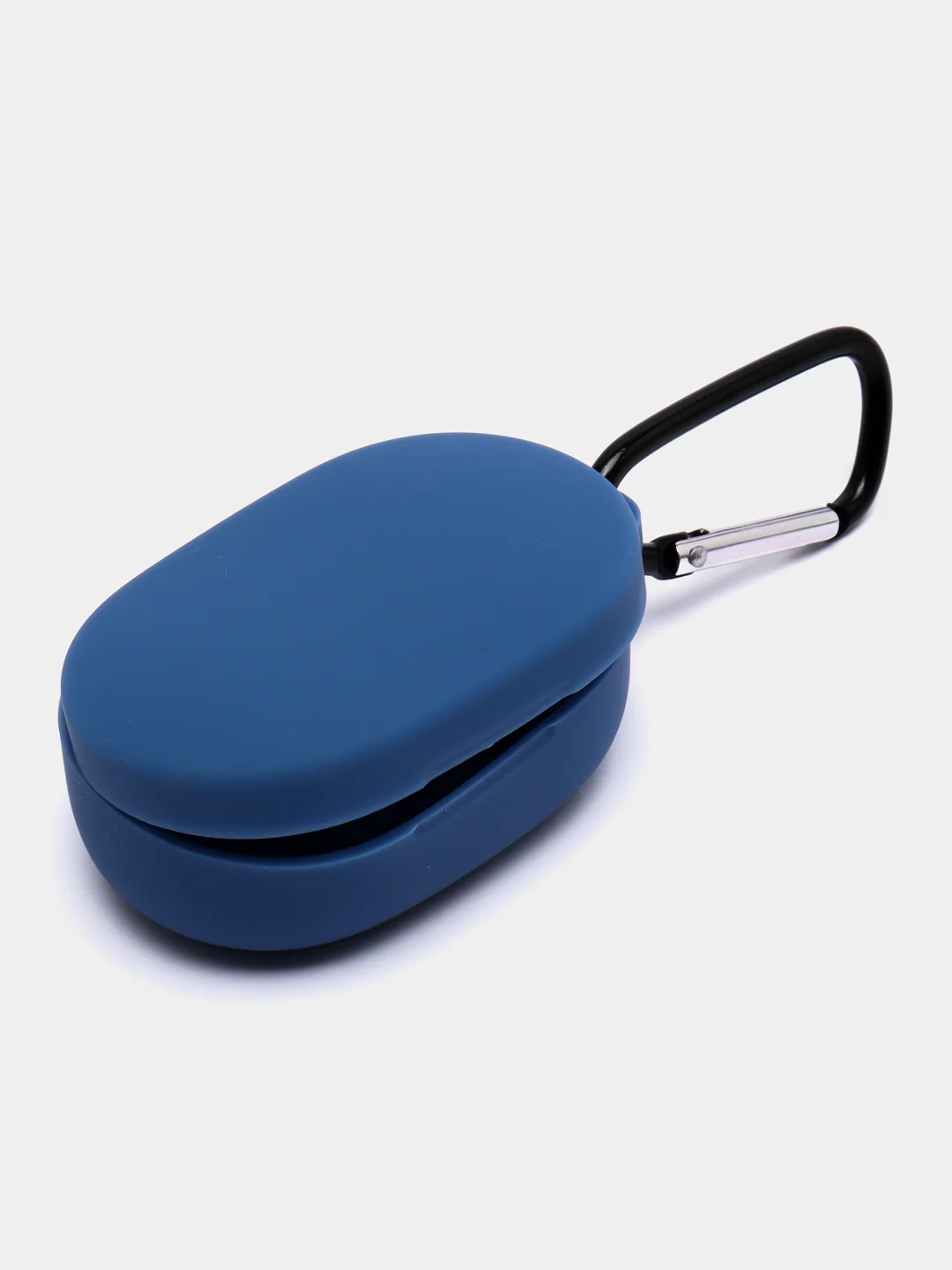 Синий чехол с карабином для Xiaomi Redmi Airdots / Airdots S / Airdots 2 аирдотс наушников
