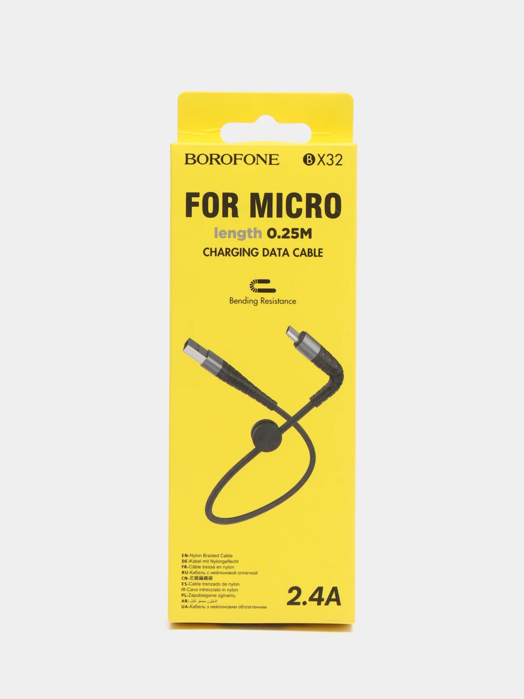 Красный кабель зарядный Borofone BX32 (Lightning, Micro-USB, Type-C) для iPhone и Android