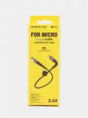 Красный кабель зарядный Borofone BX32 (Lightning, Micro-USB, Type-C) для iPhone и Android