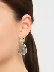 Зелёный хаки серьги женские, сережки вечерние, подарок на Новый год