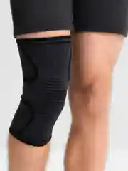 Черный наколенники спортивные, суппорт колена эластичный