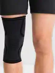 Черный наколенники спортивные, суппорт колена эластичный