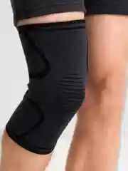 Черный наколенники спортивные, суппорт колена эластичный