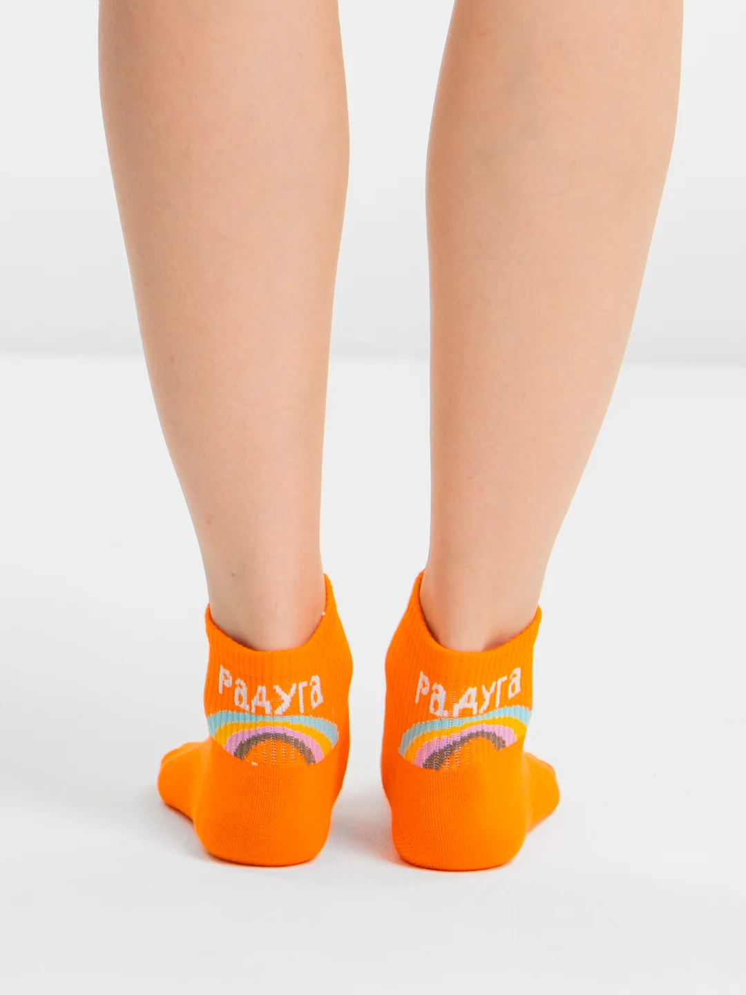 Желтый носки "Радуга" Twoe, 37-41 размеры