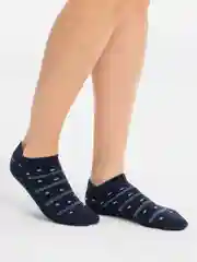 Синий меланж носки короткие теплые женские Danni Termo Short