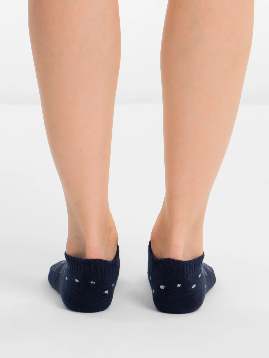 Синий меланж носки короткие теплые женские Danni Termo Short