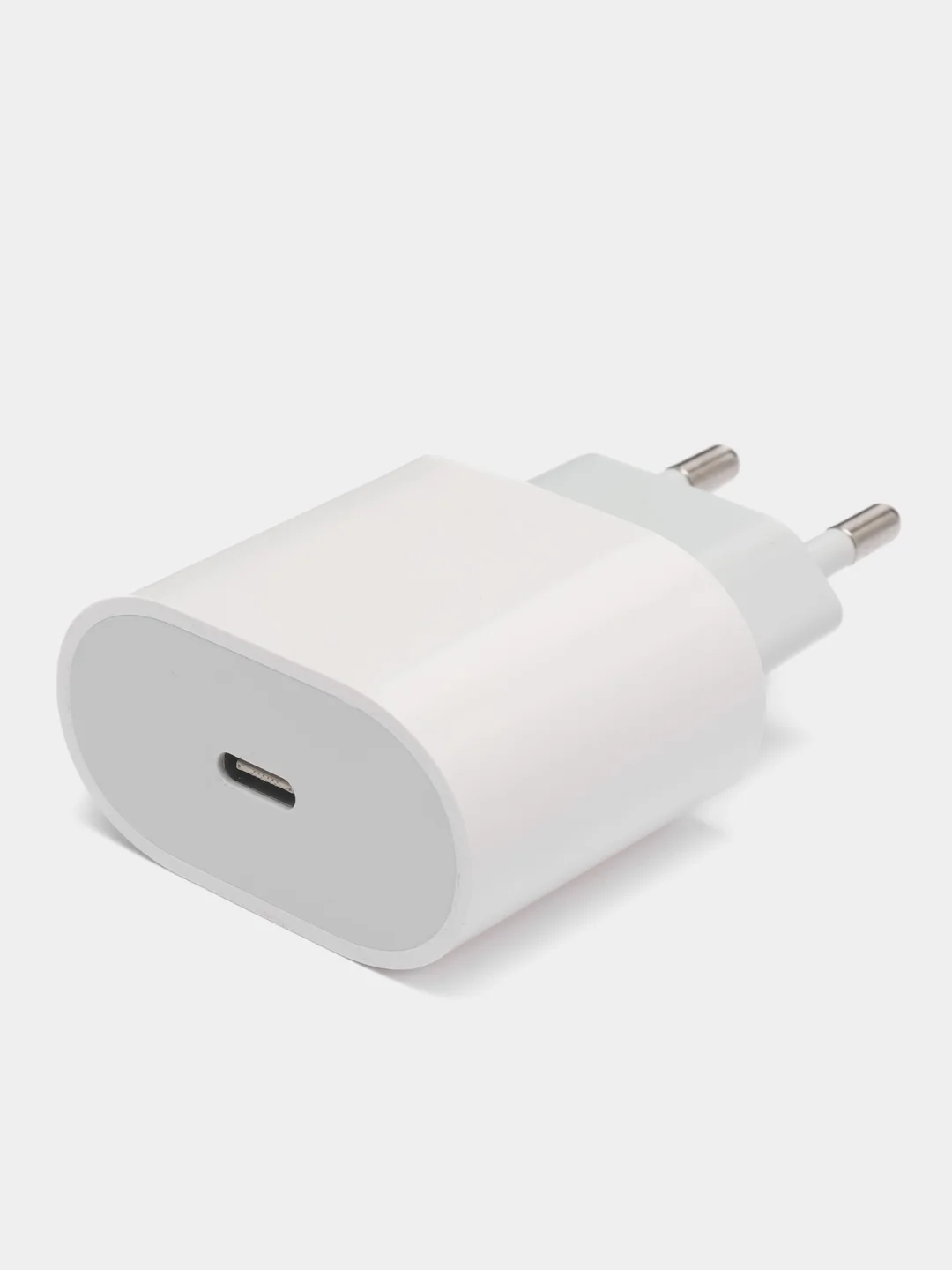 Белый блок питания для iPhone с Type-C, 20W, с быстрой зарядкой