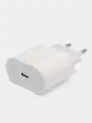 Белый блок питания для iPhone с Type-C, 20W, с быстрой зарядкой