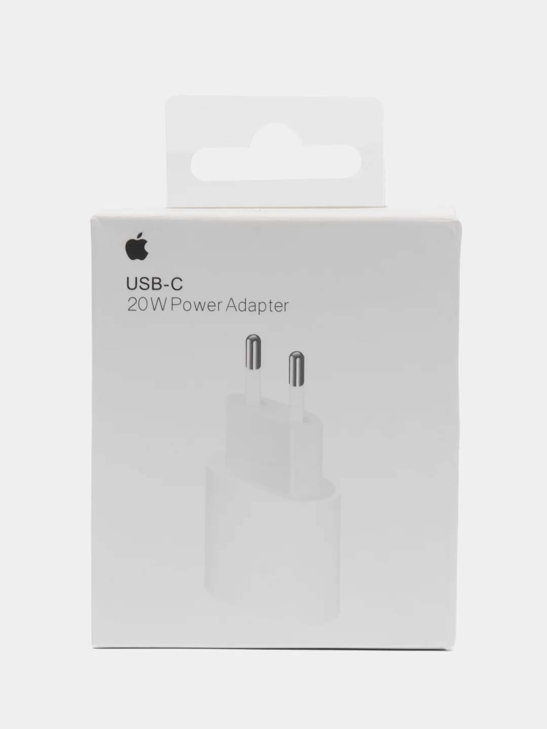 Белый блок питания для iPhone с Type-C, 20W, с быстрой зарядкой