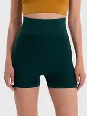 Зеленый шорты женские, спортивные