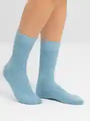 Голубой женские носки, шерстяные, термо